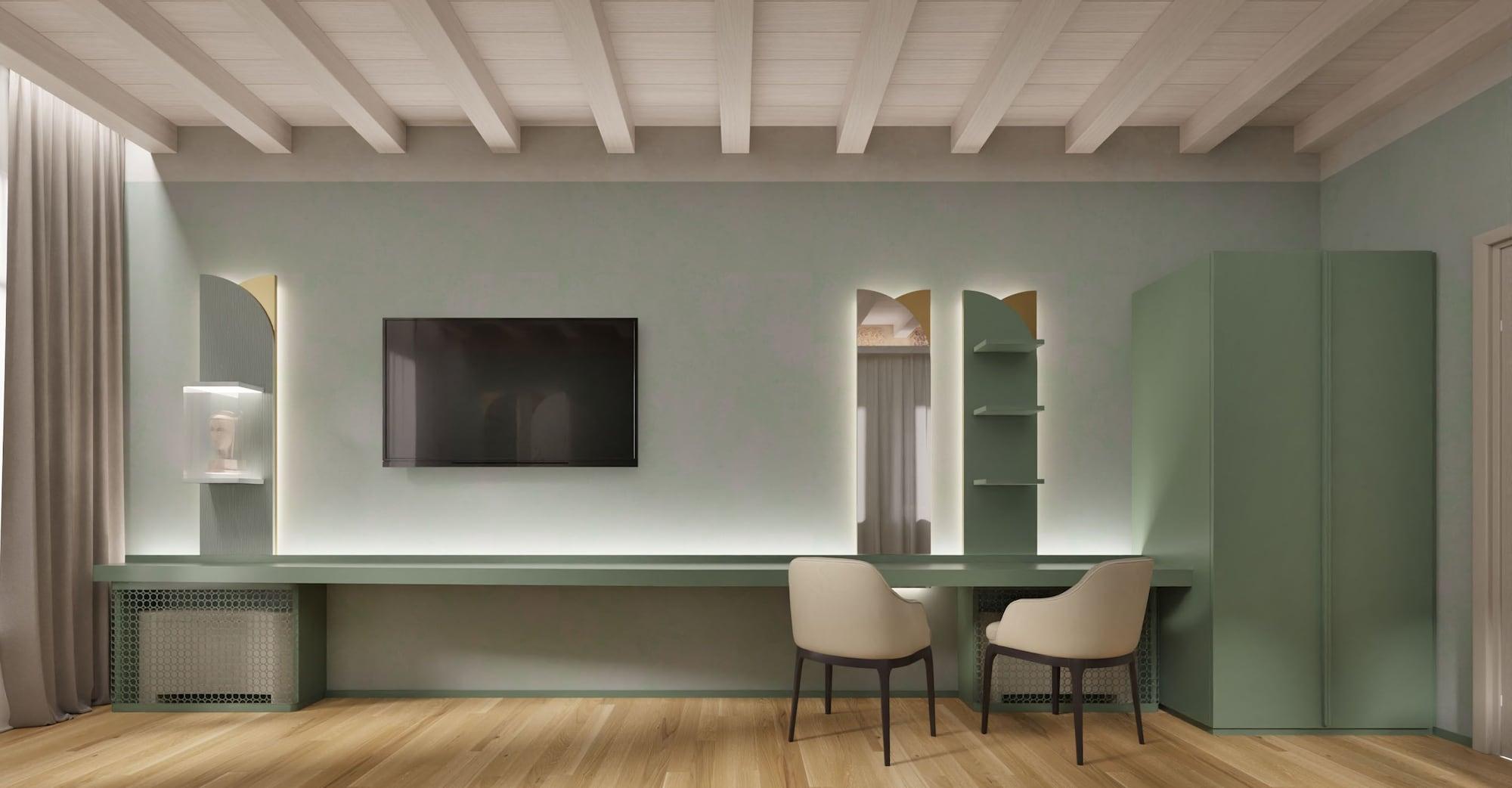 维罗纳 Relais Balcone Di Giulietta酒店 外观 照片 3D interior visualization of a hotel room