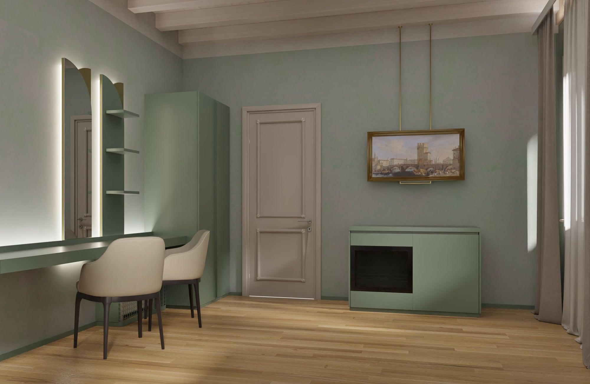 维罗纳 Relais Balcone Di Giulietta酒店 外观 照片 3D rendering of a room