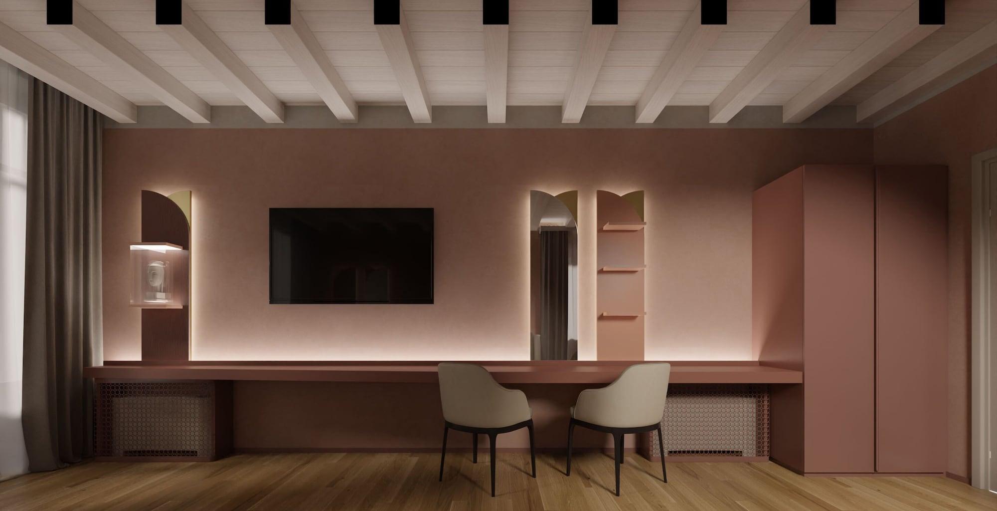 维罗纳 Relais Balcone Di Giulietta酒店 外观 照片 3D rendering of a living room